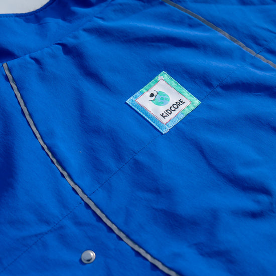 Water-Repellent Fabric and Logo Detail - KIDCORE Blue Dog Vest