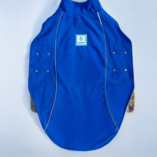 KIDCORE Blueberry Cheese Vest - Royal Blue Waterproof Back with Reflective Strips