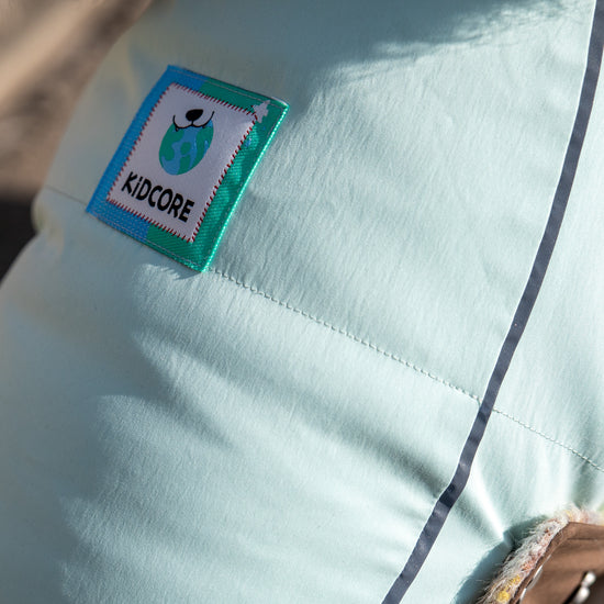 KIDCORE Brand Logo Label on Waterproof Mint Fabric