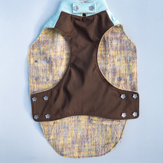 KIDCORE Mint Mocha Reversible Vest - Waterproof Mint Back View 