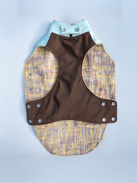 KIDCORE Mint Mocha Reversible Vest - Waterproof Mint Back View 